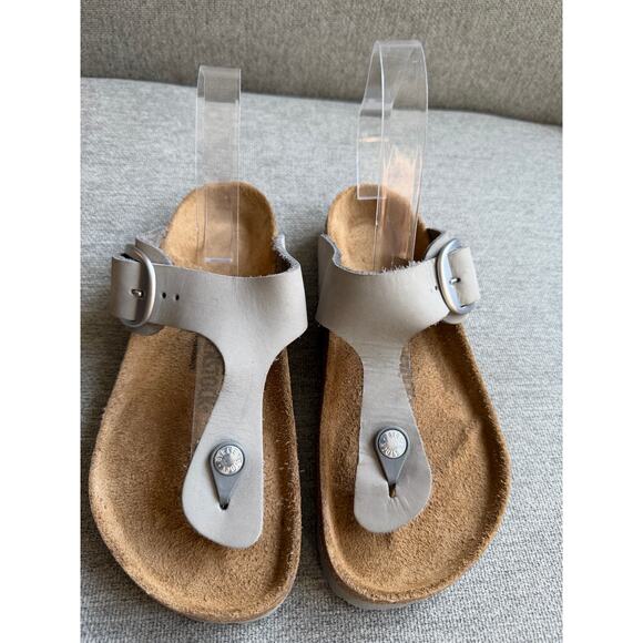 Birkenstock Gizeh Big Buckle High Shine Sandals Sz 38 Women's 7 - Picture 7 of 13